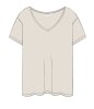 Topp av bambu v-neck